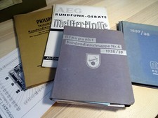 Lot Kundendienst-Anweisungen Pl&auml;ne Philips Mende AEG Blaupunkt vorkrieg