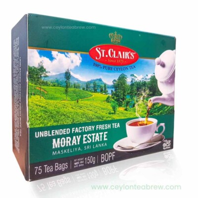 St. Clair's Ceylon Unblended factory fresh Black tea BOPF 75 Bags antioxidant