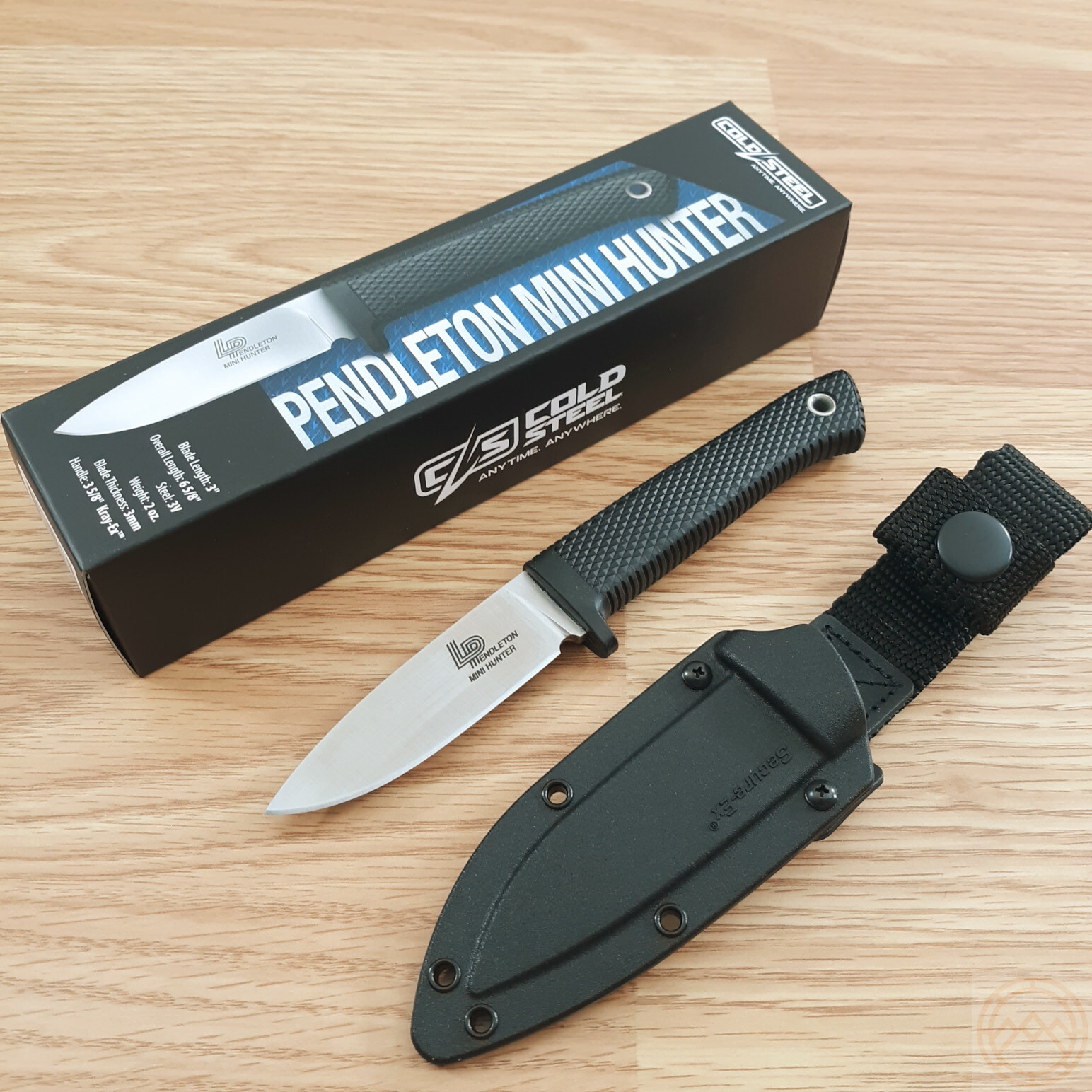 Cold Steel Pendleton Mini Hunter Fixed Knife 3" CPM-3V Steel Blade Ergonomic