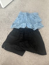 Member's Mark Girl's 2-Pack Elastic Waistband Pull-On Shorts 7/8 Girls Shorts