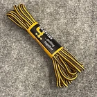 New Grafters Mixed Fibre 140cm Safety Boot & Hiking Shoe Laces, Yellow & Brown