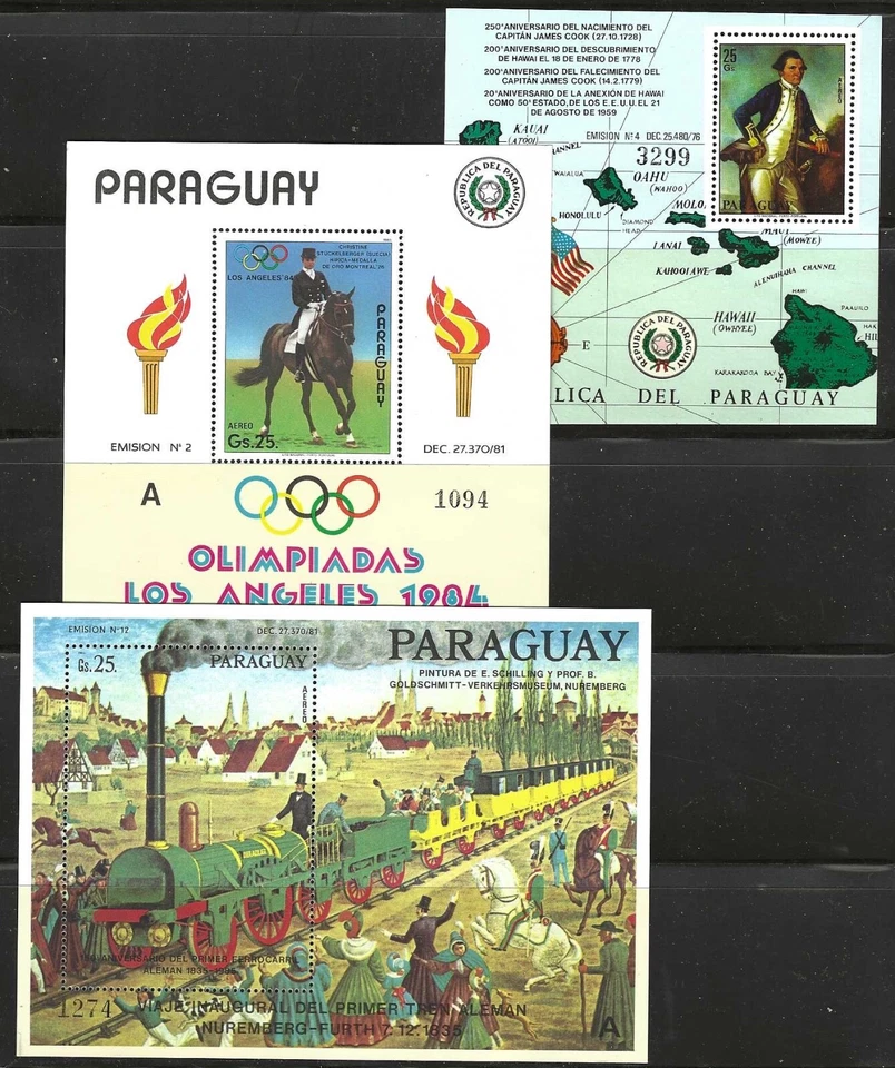 PARAGUAY STAMPS #2152... C640 -- AIRS (7) SETS + (6)SS + (4) MS  -- 1978  - MINT - Image 2 of 4