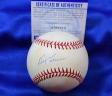 Bob Lemon PSA DNA Coa Autograph American League OAL Hand Signed Baseball