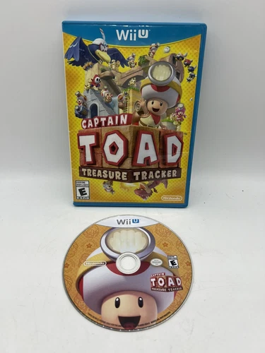 Captain Toad Treasure Tracker Complete Nintendo Wii Case, Disc, Instructions