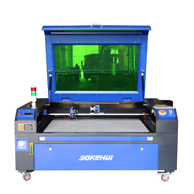 31X39IN 100W CO2 Laser Engraving Machine Autofocus Cutter Built-in Tank w/light