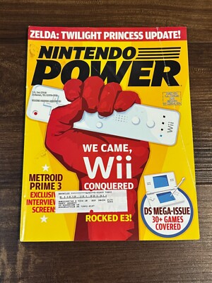 Nintendo Power Magazine Volume 206 August 2006 Wii Top 25 Metroid Prime 3