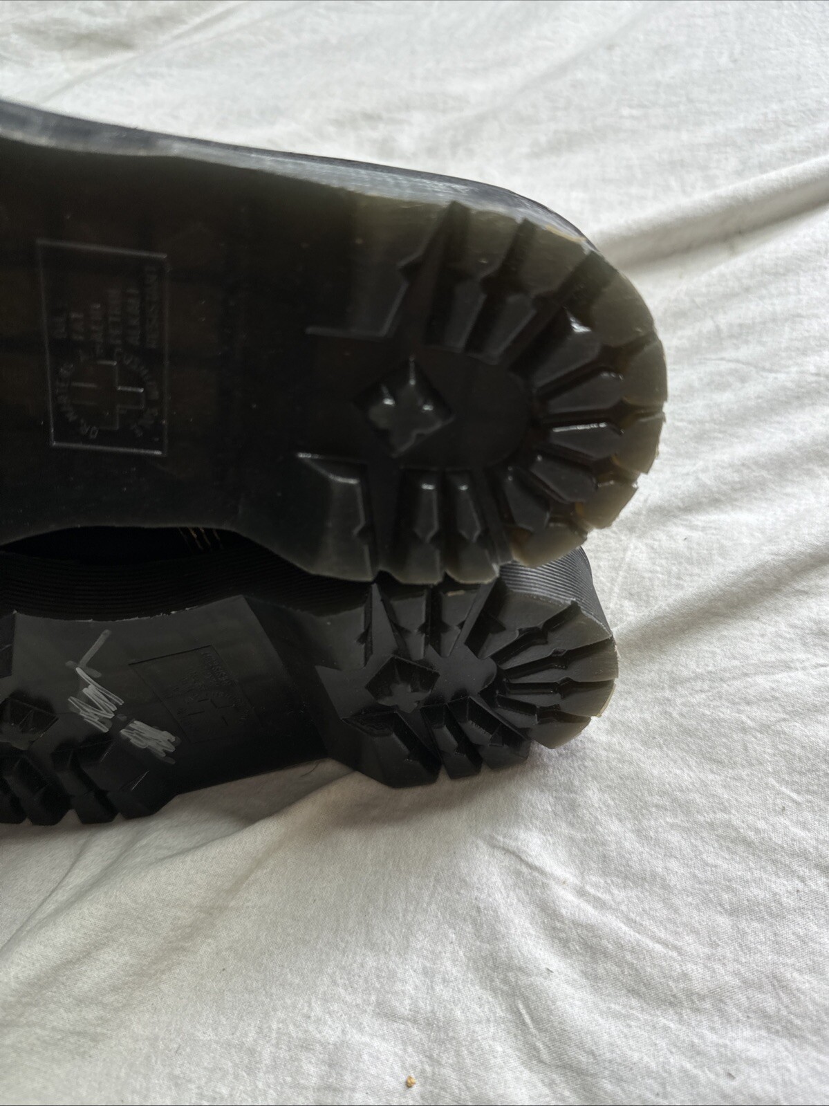 SAOLA Uomo 10 indossati una volta grossi Dr. Martens 1460 Pascal Bex Ds suola spessa iconica vinta