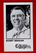 BOBBY BRAGAN TEXAS RANGERS AUTOGRAPHED TEAM ISSUED PHOTO-(d.2010)