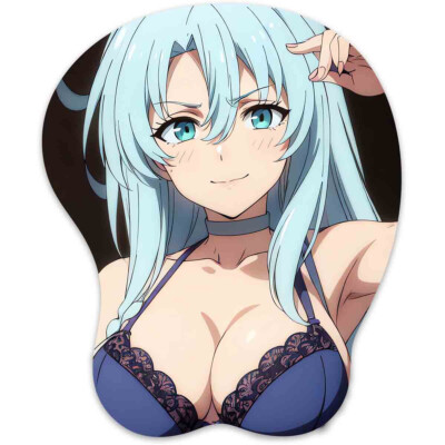 Custom Oppai Mousepad With Wrist Support Silicone Mouse Pad
