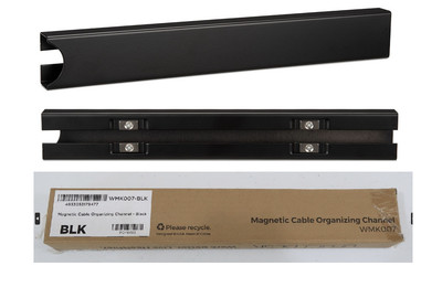 Uplift Desk Magnetic Cable Organizing Channel Model WMK007-BLK Black, Brand New