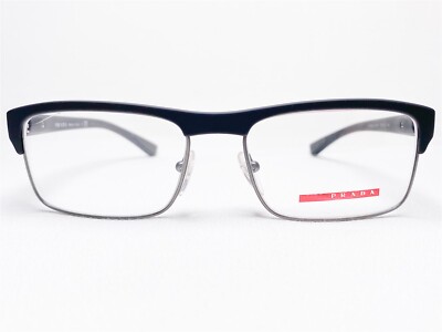 NEW Prada Linea Rossa VPS06F TFZ-1O1 Men's Eyeglasses Frames Grey Rubber 54/17