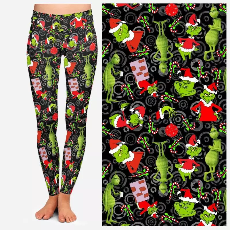 Christmas Grinch Leggings, Mean One Leggings, The Grinch that