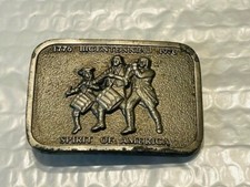Belt Buckle - 1776 Bicentennial 1976 Spirit of America