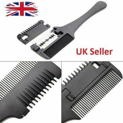 grooming comb with blade