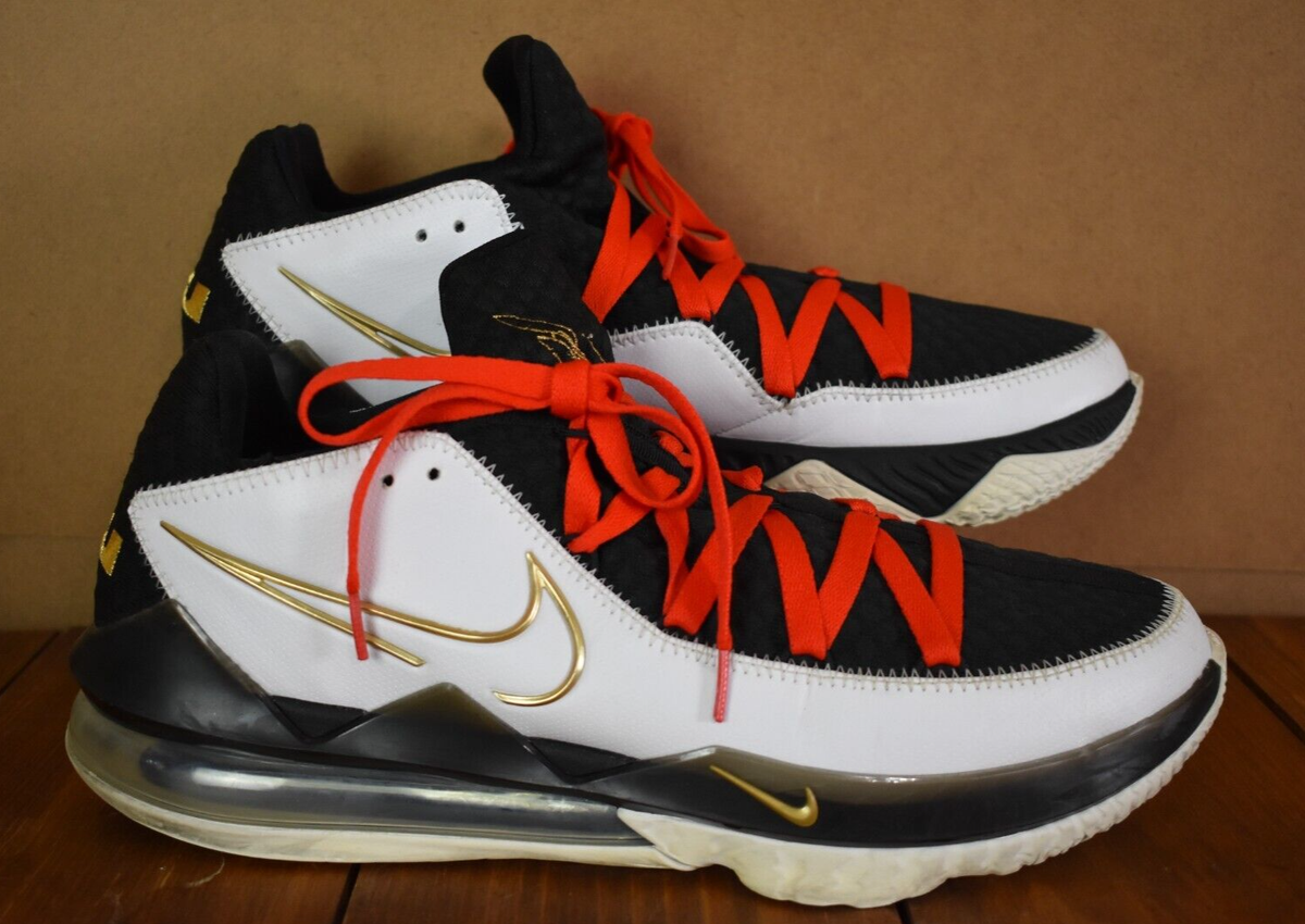 Nike LeBron 17 Low “Metallic Gold” Nike LeBron 17 XVII Low EP White Black Metallic Gold CD5007  main image 2
