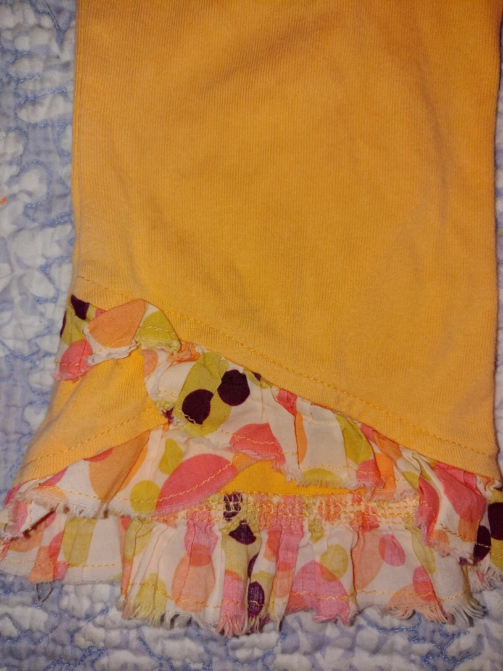 Bebé Niñas Talla 12/18 Mo. Pantalones de punto. Lindo volante. Suave Foto 4 de 4