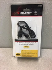 Monster Cable JHIU0020 Just Hook It Up 2 Way Splitter 1 pk