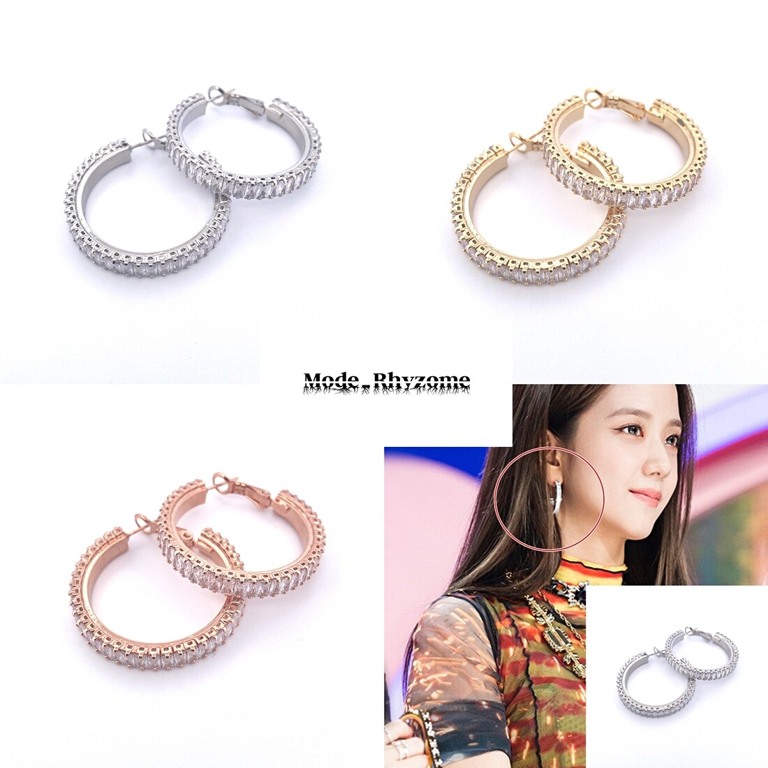 [justLoveR] BLACKPINKジェニ着用☆Louise circle earrings justLoveR] BLACKPINKジェニ着用☆Louise circle earrings (just