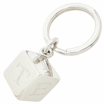 Authentic Cartier Keychain Decor Dice Key Ring Silver Color T1220156 ...