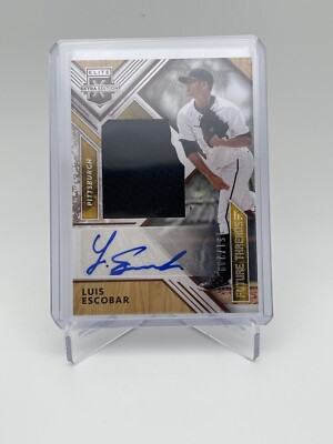 2018 Panini Elite Extra Edition Future Threads Silhouette /299 Luis Escobar Auto