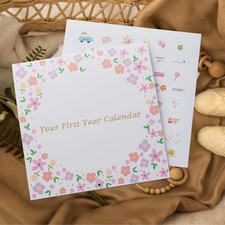 Baby First Year Keepsake Memory Calendar BONUS/W Stickers by Joss and Lac Des...