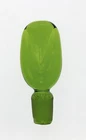Blenko Handmade Glass 6944 Stopper in Olive Green Joel Myers Design
