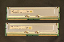 TWO (2) MR16R0824BN1-CK8 Samsung 64MB Rambus Non ECC PC 800 800Mhz Memory