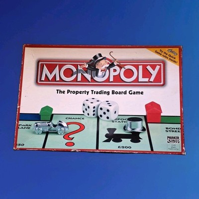 Monopoly Brettspiel Parker 2003 10 Spielfiguren + 2 Würfelformat 100% vollständig