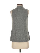 H By Halston Women Gray Sleeveless Turtleneck XS