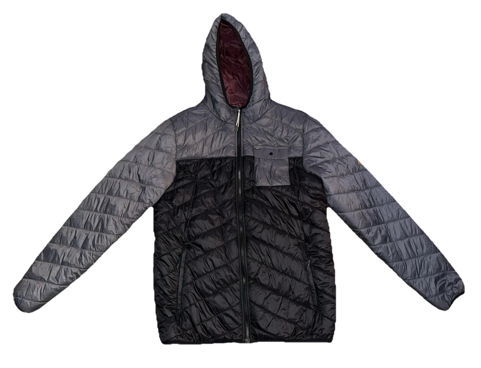 RIPCURL Men’s Anti Series Puffer Hooded Jacket Gray Black XL
Opens in a new window or tab