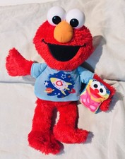Hasbro Talking Singing Elmo Plush 12 Sesame Street Space Shirt Tested Working