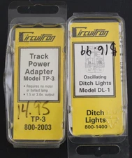 2 Circuitron HO #TP-3-800-2003 Track Power Adapter & #800-1400 Ditch Lights (659