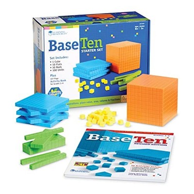 Learning Resources Mathe-Starterset Base Ten 4-teiliges Set leuchtende Farben...
