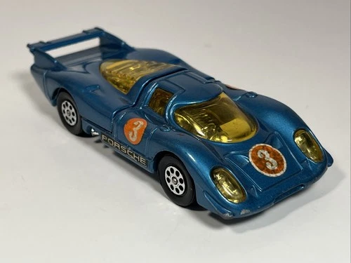 Nice Vintage Corgi Toys 385 Blue Porsche 917 Whizzwheels #3