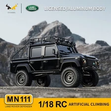 1:18 model of a simulated Land Rover Defender 4WD off-road electric RC car