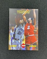 1996 Collector's Edge Time Warp Moses Malone Antoine Walker #P1 RB60