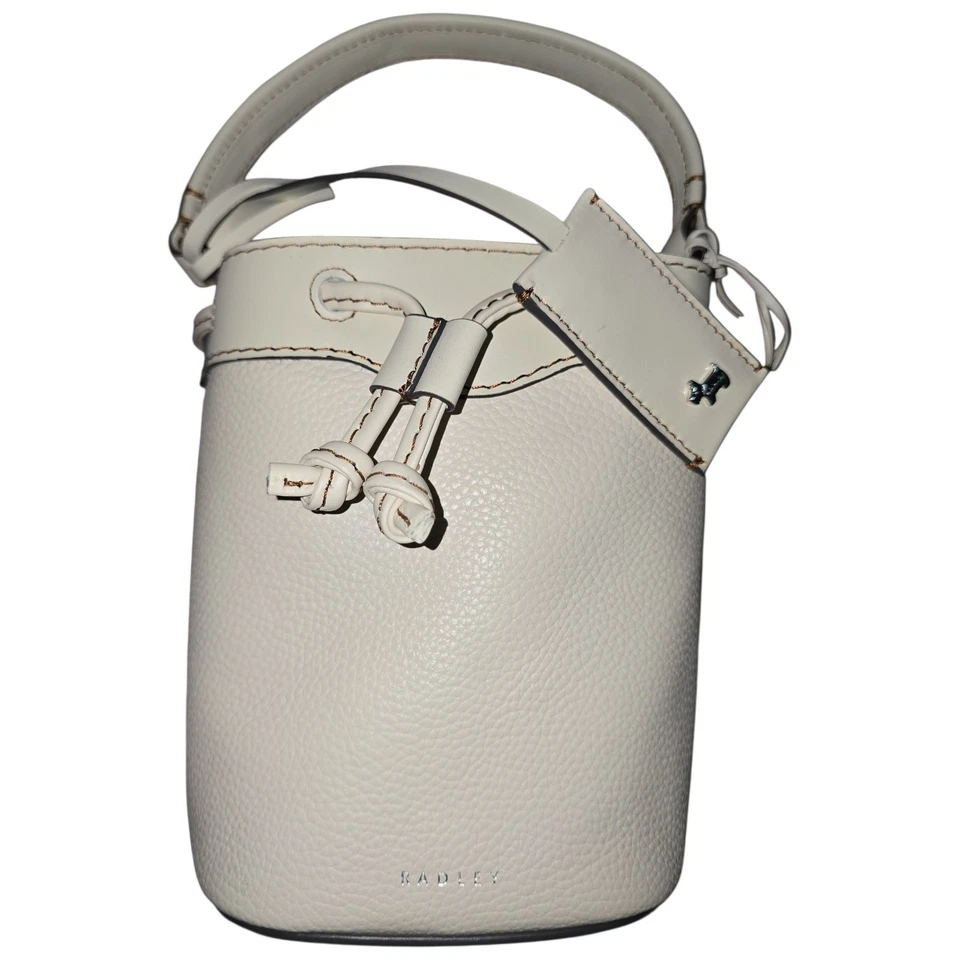 Radley London Albany Avenue Mini Bucket Bag Salt Pebbled Leather 113408