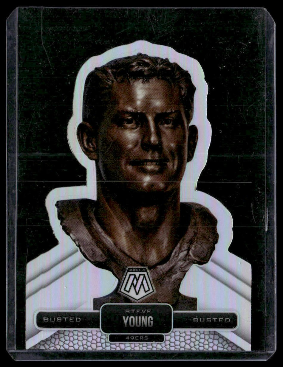 2022 Panini Mosaic #B-12 Steve Young Busted