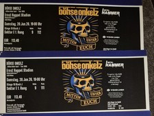 2 Tickets Böhse Onkelz Wien 20.06.2026 Sitzplatz