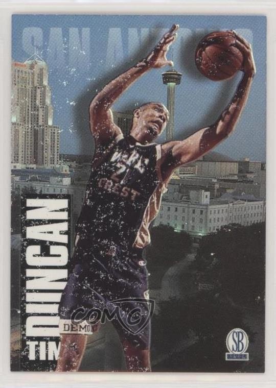 1997 Score Board Draft Day Tim Duncan (Ball in Left Hand) #1A Rookie RC HOF 0bn8