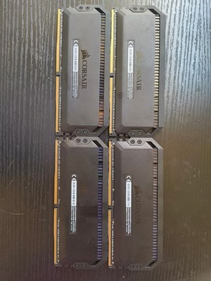 CORSAIR Dominator Platinum RGB 64GB (4 x 16GB) DDR4 3466 RAM (PC4 27700)