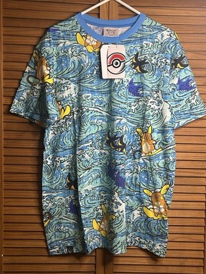 Pokemon Center T-Shirt Adult XL Tropical Whitecap Cruising 100
