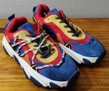 Javi Chaos Casual Shoes Low Top Blue Yellow Red Size 5Y