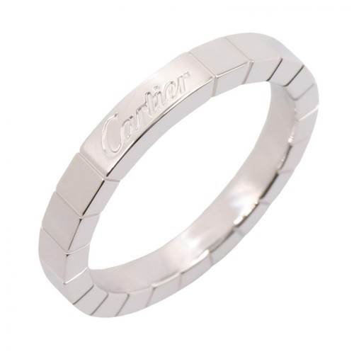 CARTIER Lanieres Ring 18KWG White Gold Used Unisex US size 8.25 #58