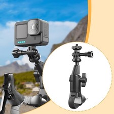 Motorcycle Action Camera Mount Rotatable Easy to Install Sturdy Bike Adapter