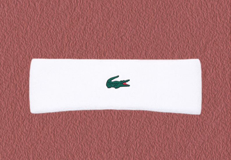 Lacoste Sports Performance Headband RL756956G001 Tennis Racket Hair Band White 6390₽