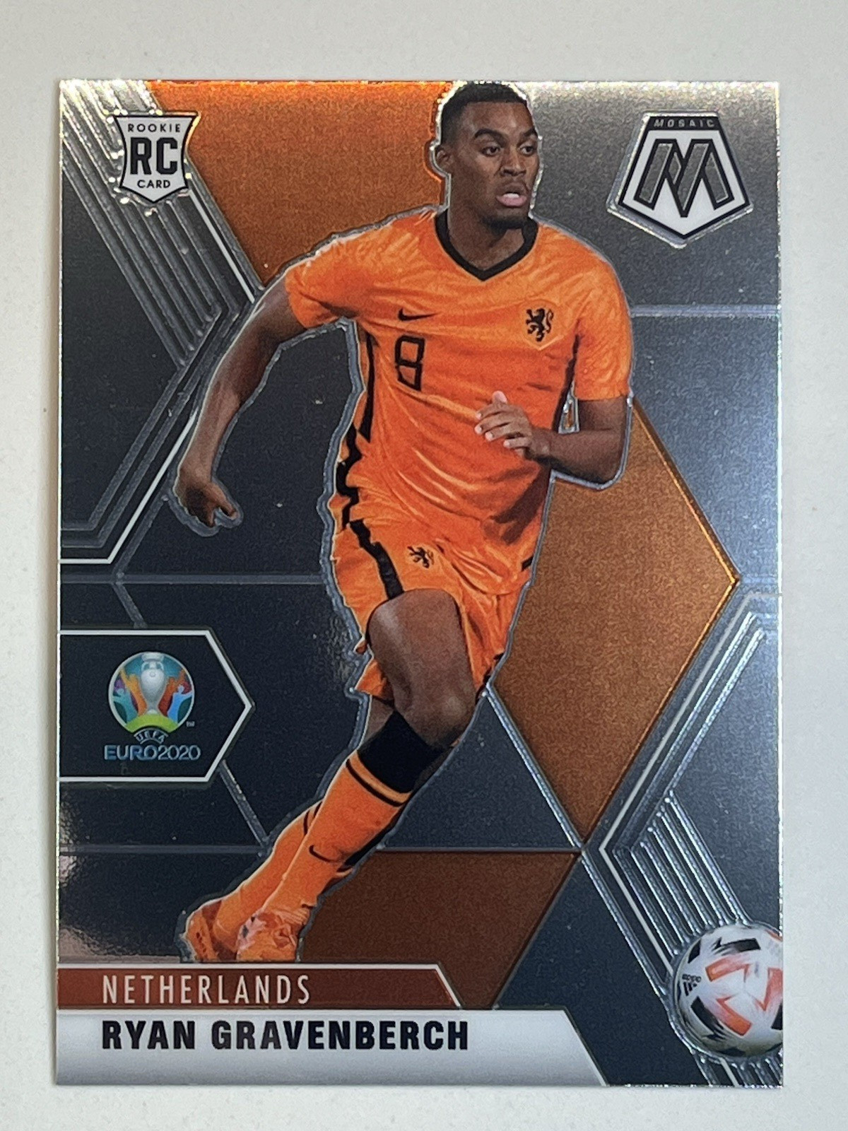 Ryan Gravenberch(RC) 2021 Panini Mosaic UEFA Euro 2020 #148 Silver ROOKIE