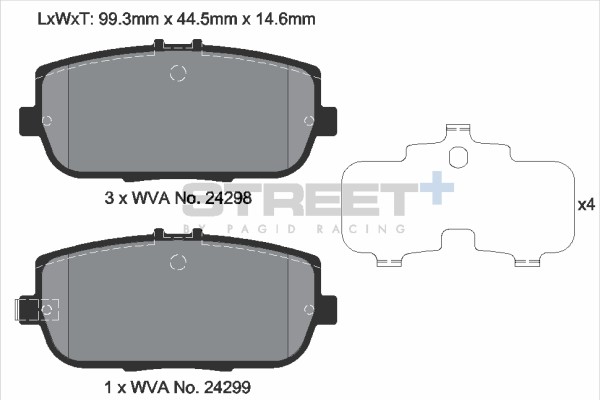 BremsbeläGe MERCEDES-BENZ C-KLASSE (W205) C 200 EQ Boost (205.077) Bj. 04/18–06/-image