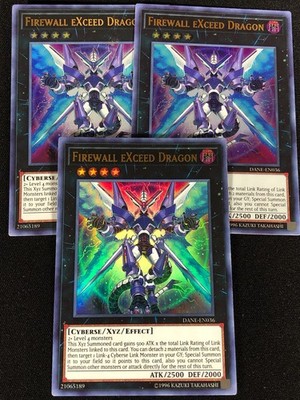 Yugioh Firewall Exceed Dragon DANE-EN036 ULTRA x3 (NM)