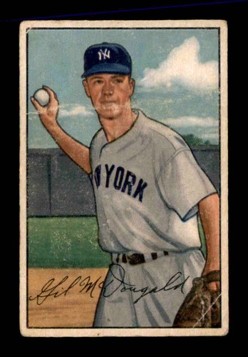 Gil McDougald #33 1952 Bowman card